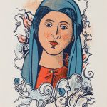 Αγρότισσα, 1978, μεταξοτυπία, 29 × 21 εκ.