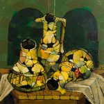 Αρχαία σκεύη, 1999, ελαιογραφία σε καμβά, 45 × 50,1 εκ.