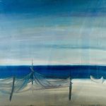 Δίχτυα, 1986, ελαιογραφία σε καμβά, 65 × 92 εκ.