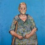 Η κυρα-Δήμητρα, 2001, ακρυλικά σε καμβά, 80 × 100 εκ.