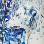 Κοιτώντας για..., 2001, ελαιογραφία σε καμβά, 80,5 × 60,4 εκ.