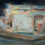 Νυχτερινό, 2001, ελαιογραφία σε καμβά, 64,8 × 80,2 εκ.