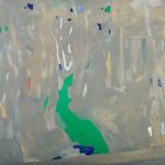 Πράσινη αλέα, ακρυλικά σε καμβά, 91,2 × 118,1 εκ.