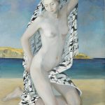 Στην παραλία, 2001, ελαιογραφία σε καμβά, 80 × 100 εκ.