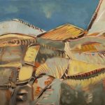 Τοπίο, 2001, μικτή τεχνική σε καμβά, 60,1 × 80 εκ.